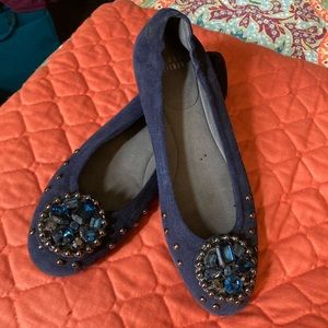 Stuart Weitzman navy blue ballet flats size 7.5